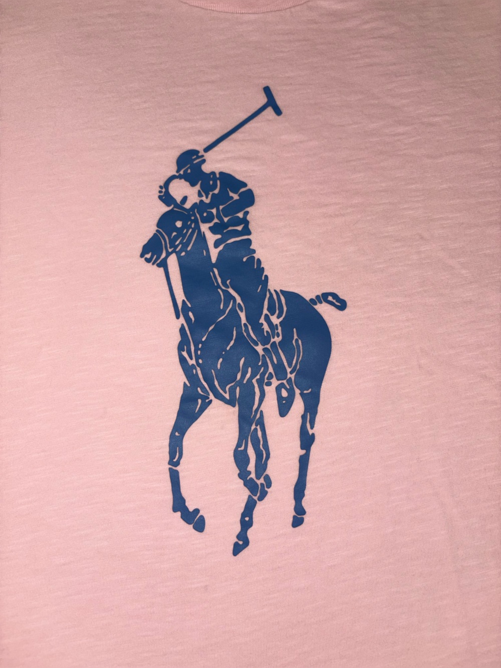 Polo Ralph Lauren  Women’s Big Pony Graphic Tee Pink Blue Logo T-Shirt - XL - Picture 7 of 14